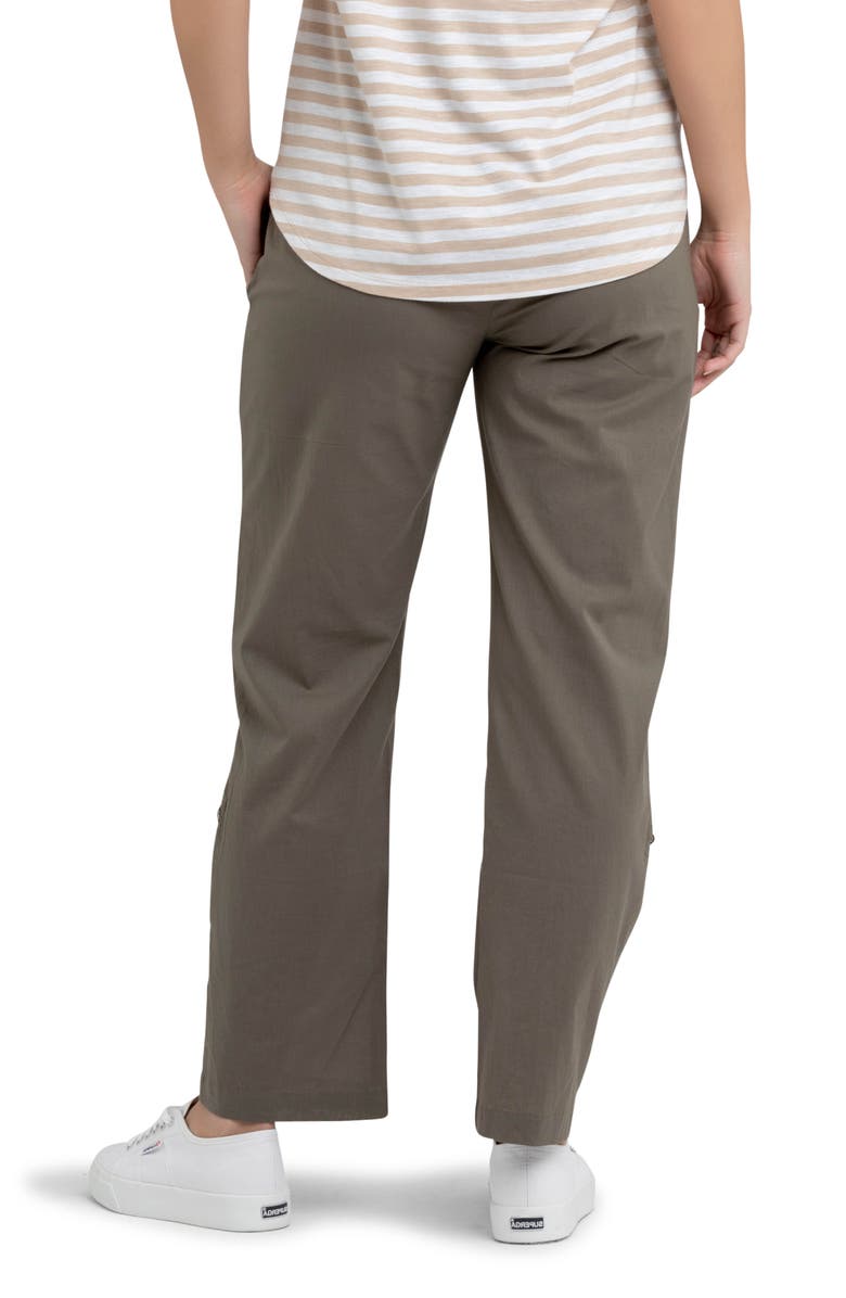 Ripe Maternity Philly Cotton Pant, Alternate, color, Moss
