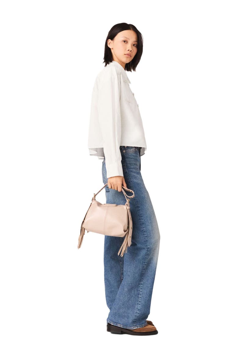 Jewel detail shirt, Alternate, color, White