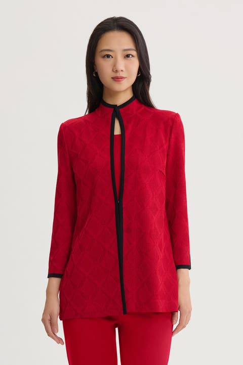Classic Diamond Knit Jacket