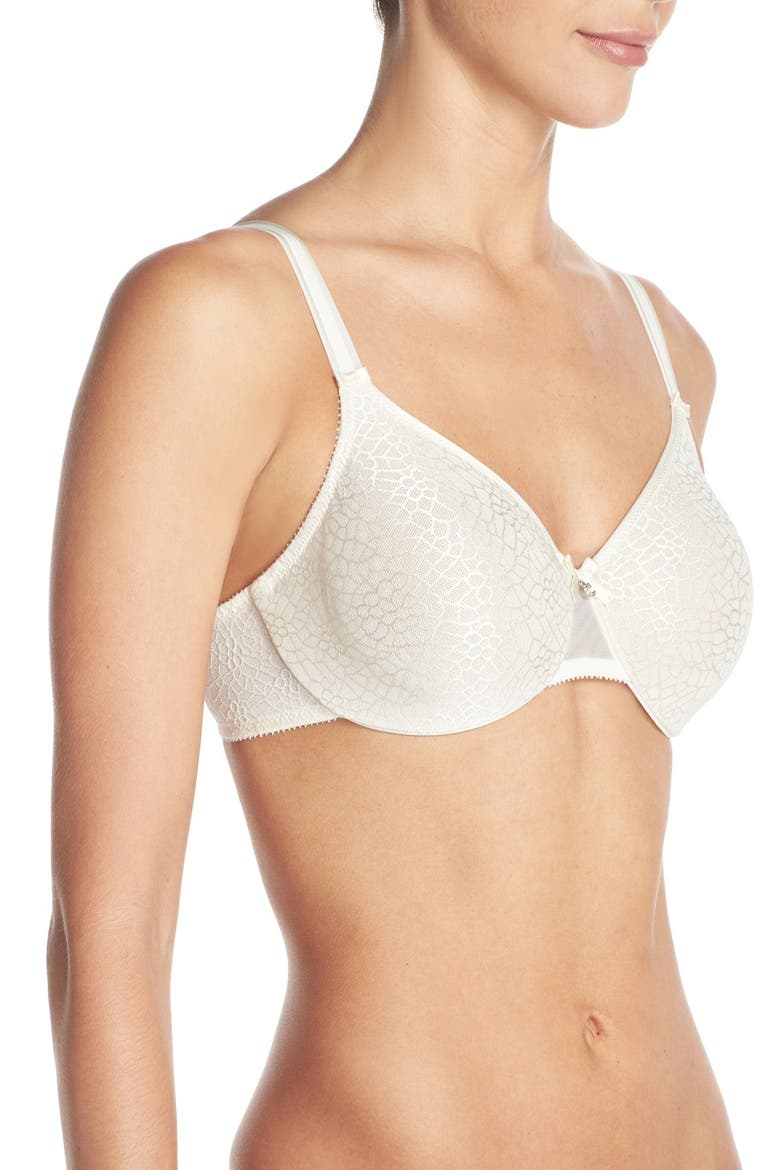 C Magnifique Underwire Minimizer Bra, Alternate, color, IVORY