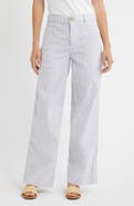 Frank & Eileen Limerick Stripe Wide Leg Pants