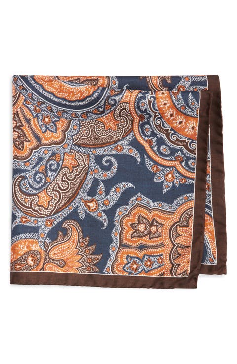 Paisley Silk Pocket Square