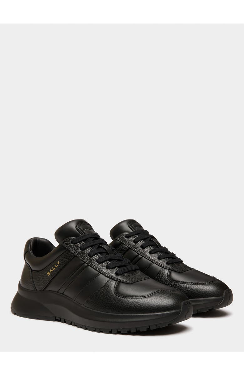 Bally Outline Sneaker in Calf Leather, Alternate, color, Black/Black