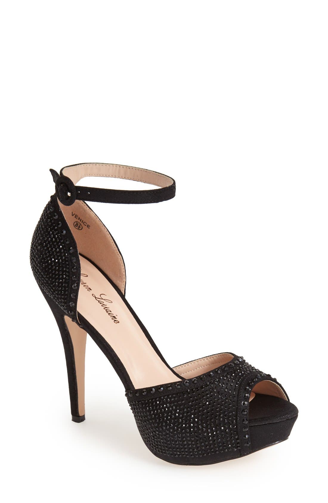 Lauren Lorraine 'Venice' Ankle Strap Platform Sandal, Main, color, 