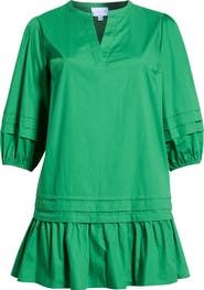 SUGARLIPS Velma Ruffle Cotton Shift Dress