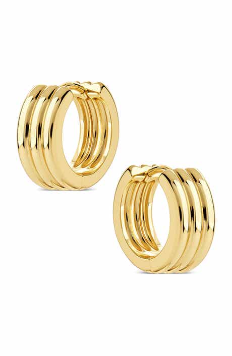 Ribbed Mini Hoop Earrings