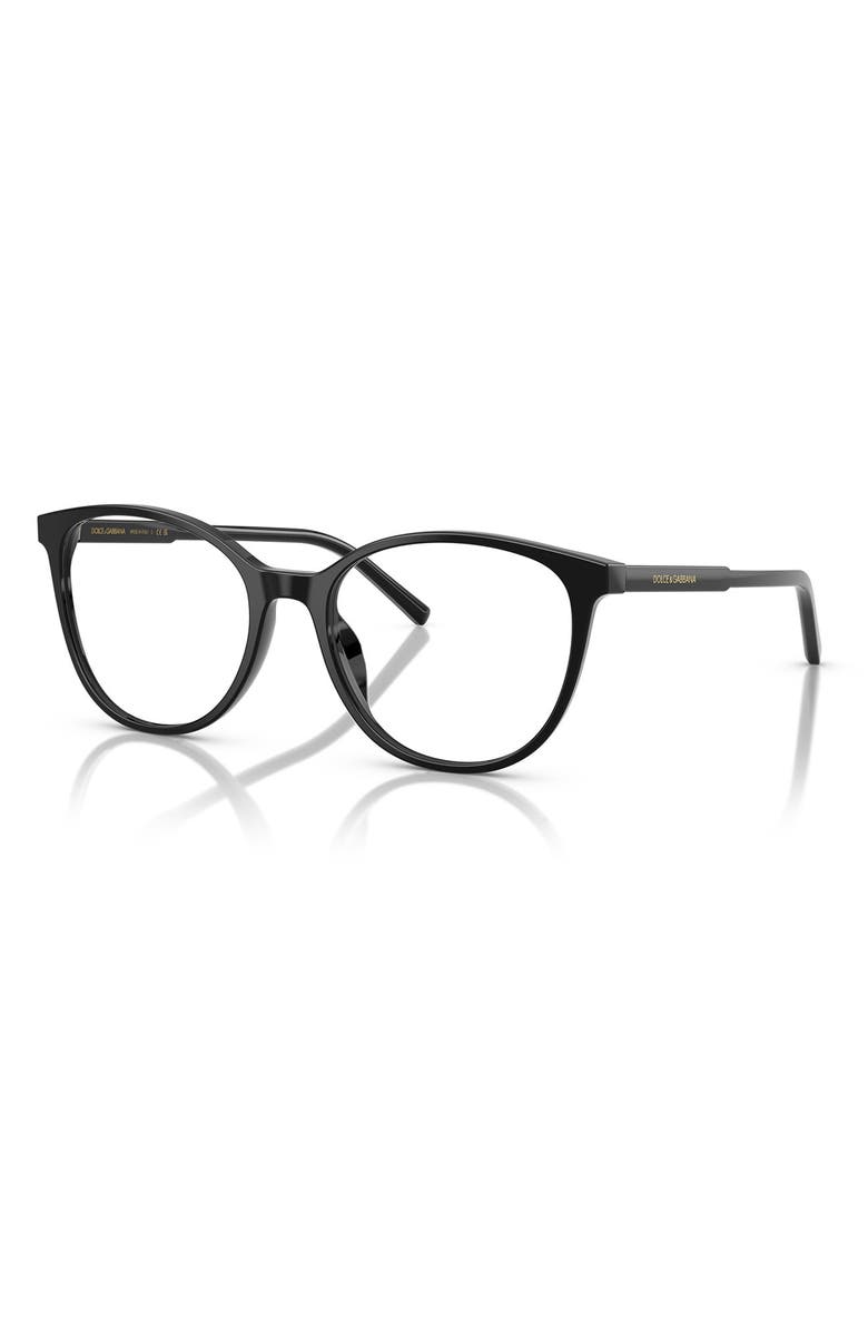 Dolce&Gabbana 54mm Butterfly Optical Glasses, Alternate, color, Black / Demo Lens