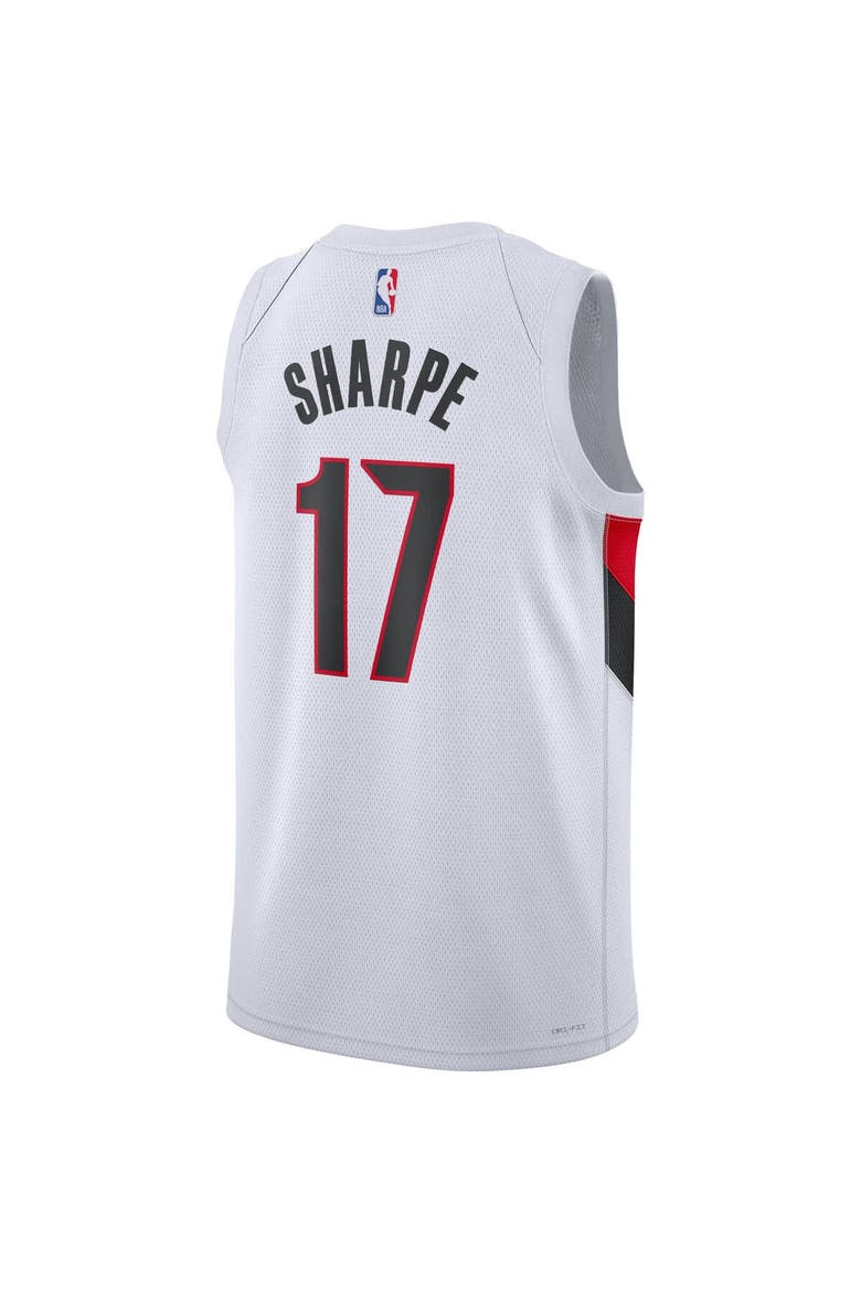 Unisex Nike Shaedon Sharpe White Portland Trail Blazers Swingman Player Jersey - Association Edition, Alternate, color, White