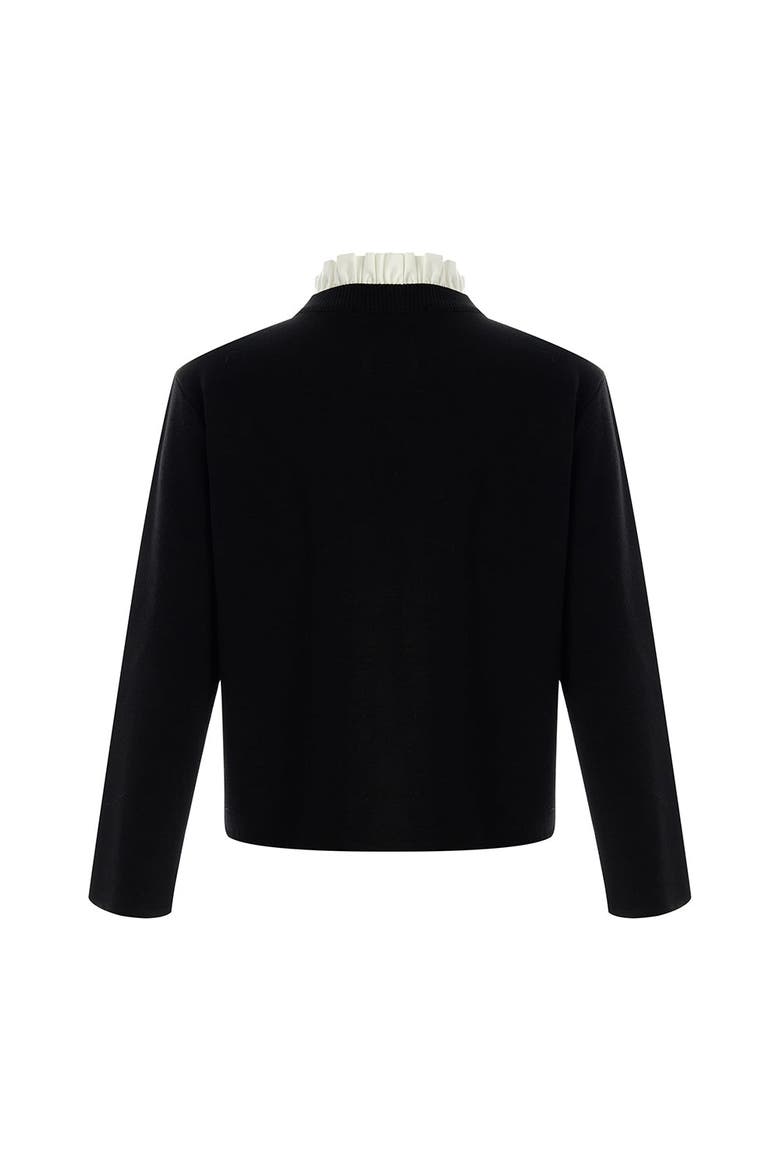 Kamilah Knit Cardigan, Alternate, color, BLACK