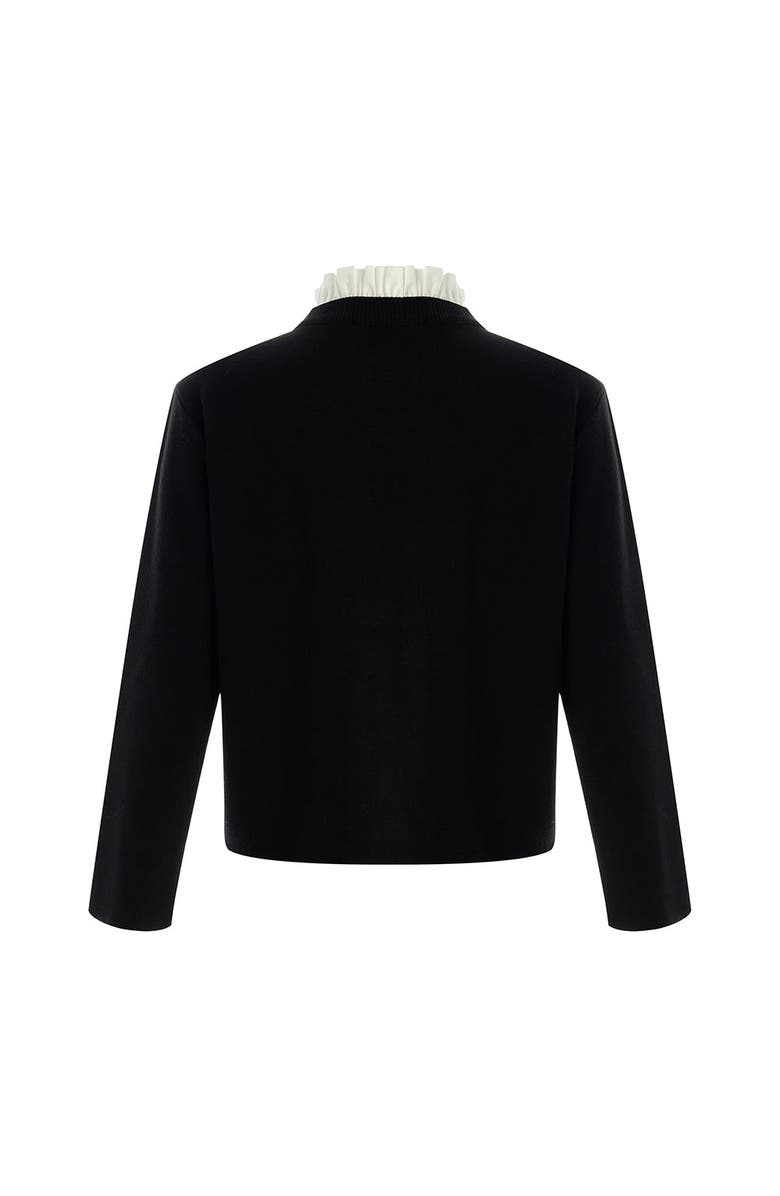 Exquise Kamilah Knit Cardigan, Alternate, color, Black