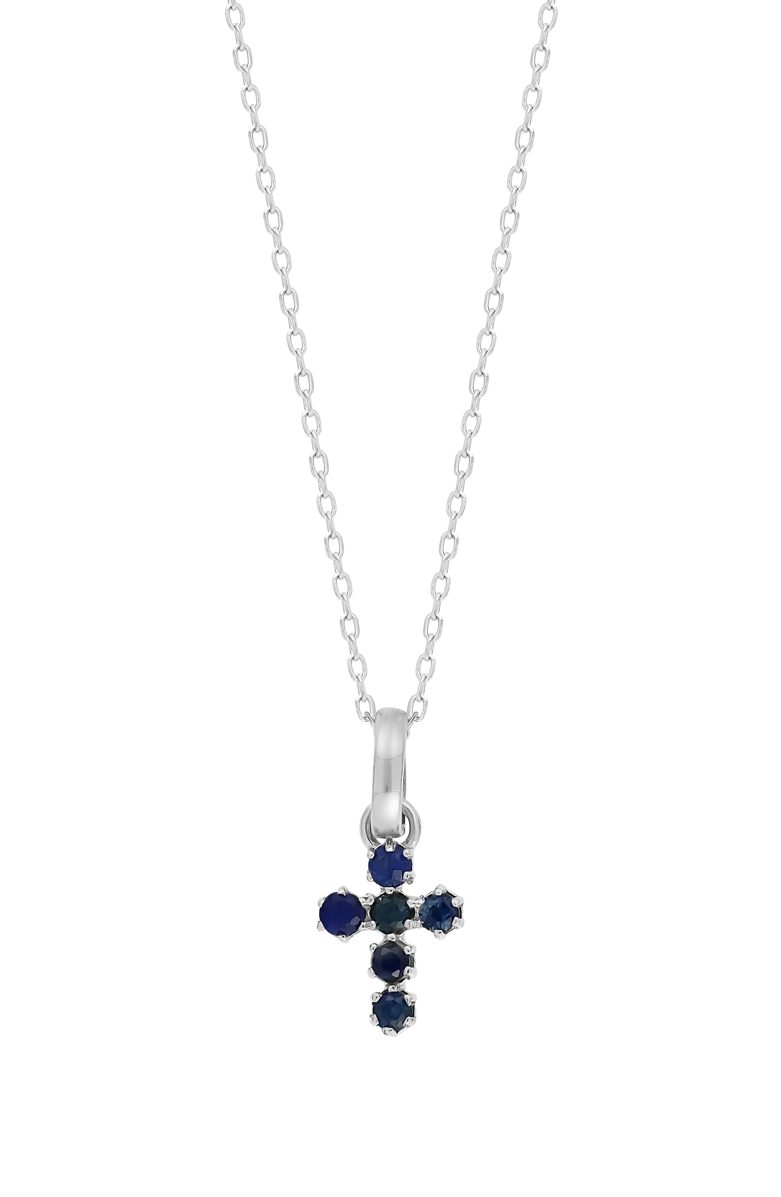Bony Levy El Mar Gemstone Cross Pendant Necklace