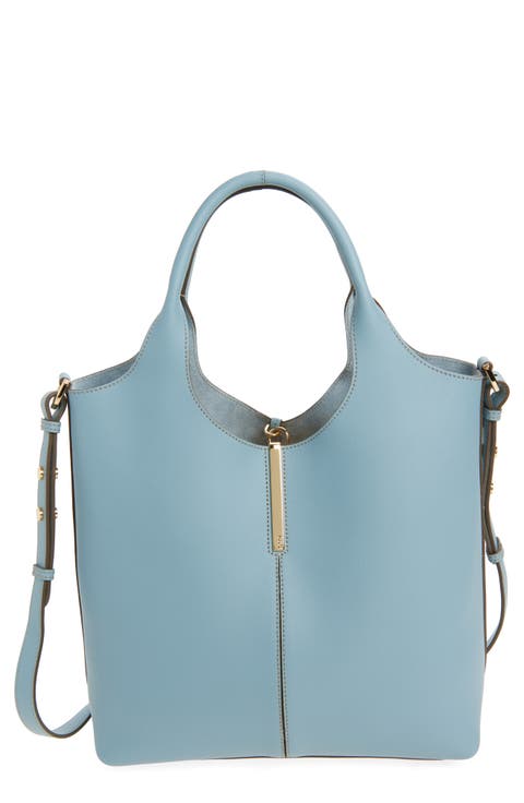 Leather Shopping Tote Bag