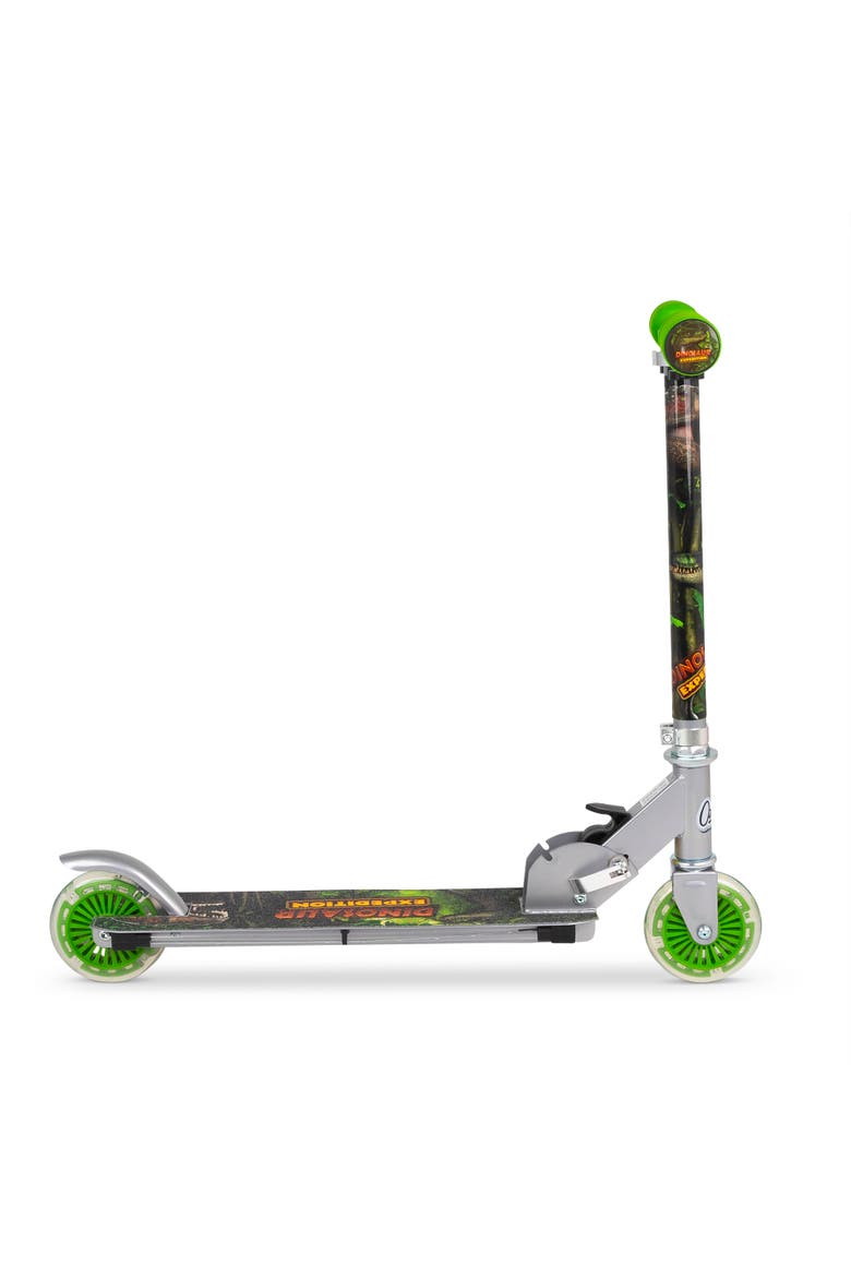 Flashing Adjustable Scooter Dinosaur Lightup Wheels, Alternate, color, Multicolored