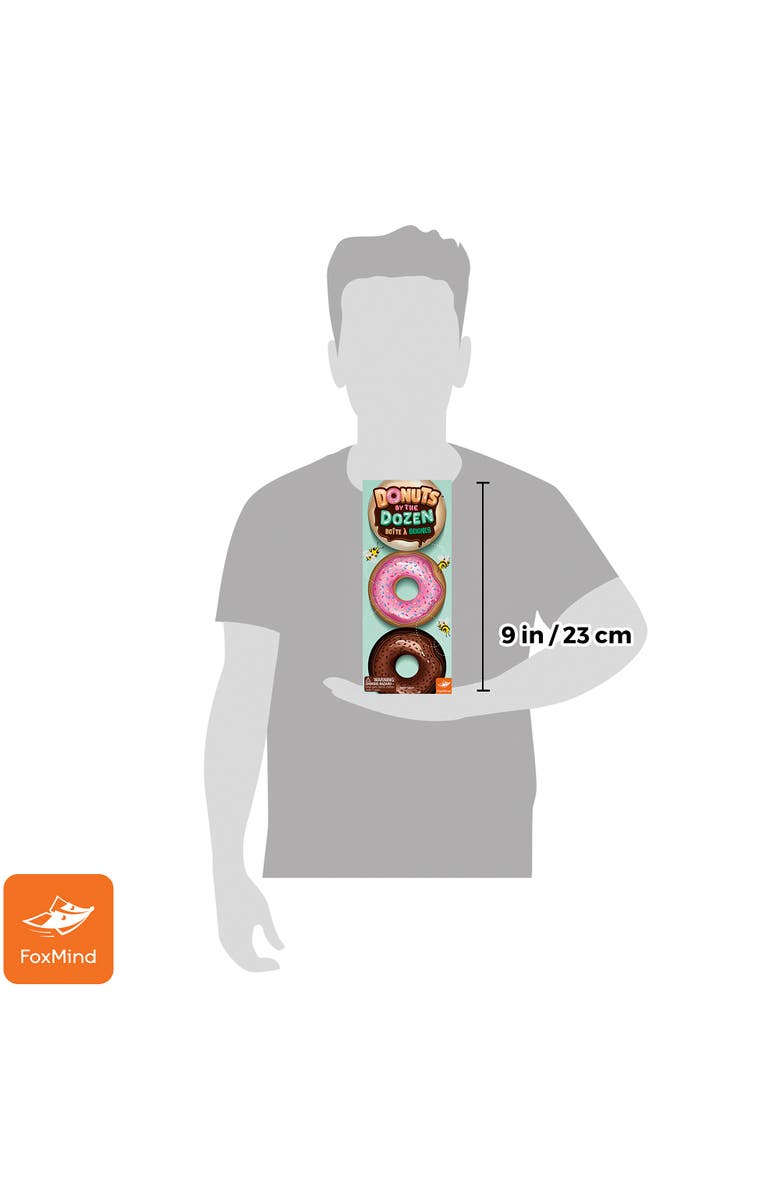 FoxMind Donuts By The Dozen Tile Flipping Speed Memory Game, Alternate, color, Multicolored