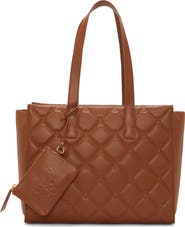 Vince Camuto Barry Quilted Leather Tote