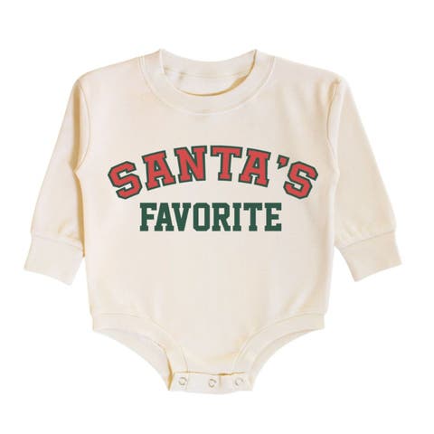 Santa's Favorite Christmas Long Sleeve Romper (Baby)