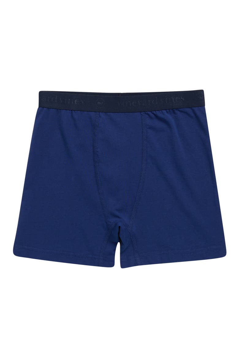 Kids' Stretch Cotton Boxer Briefs, Main, color, BLUE DEPTH