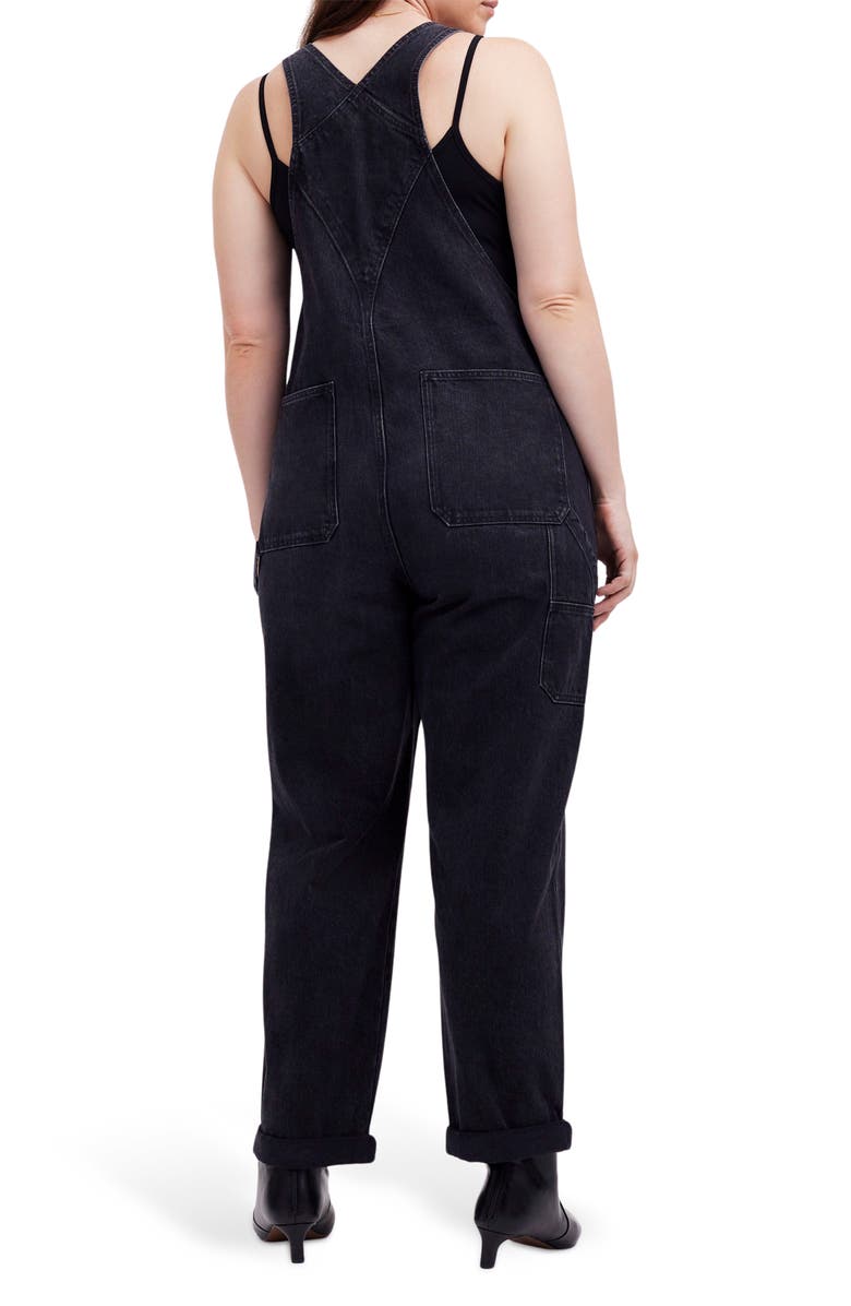 Madewell Oversized Denim Carpenter Overalls, Alternate, color, Irmo Wash