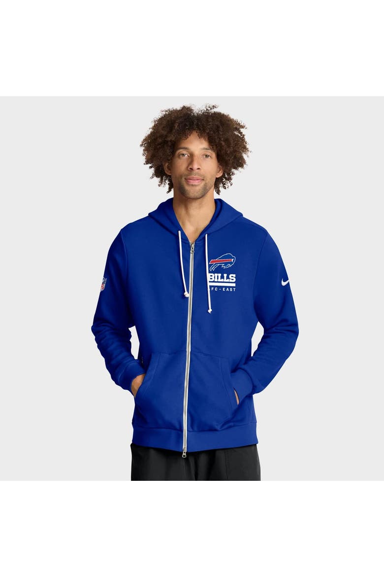 Men's Nike Royal Buffalo Bills Sideline Standard Issue Utility Player Dri-FIT Full-Zip Hoodie, Alternate, color, Royal