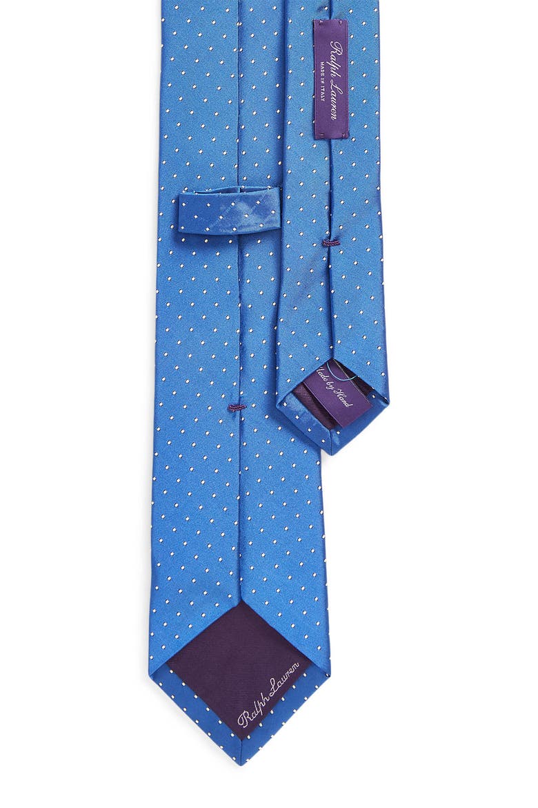 Polka Dot Silk Tie, Alternate, color, PINOT BLUE