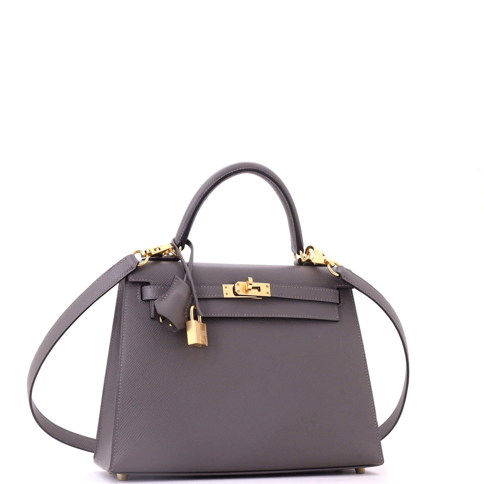 Kelly Handbag Grey Epsom with Gold Hardware 25, Alternate, color, Gris Meyer