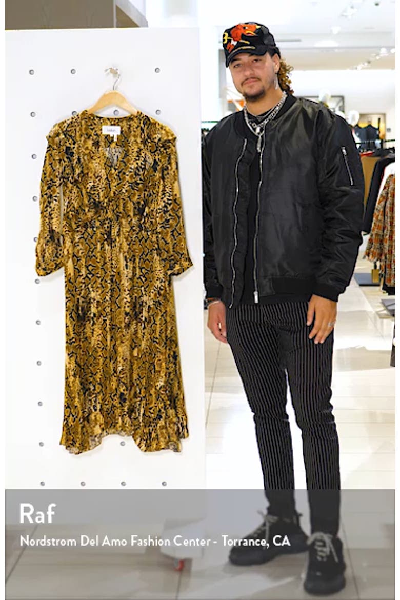 Sahara Snakeskin Print Midi Dress video