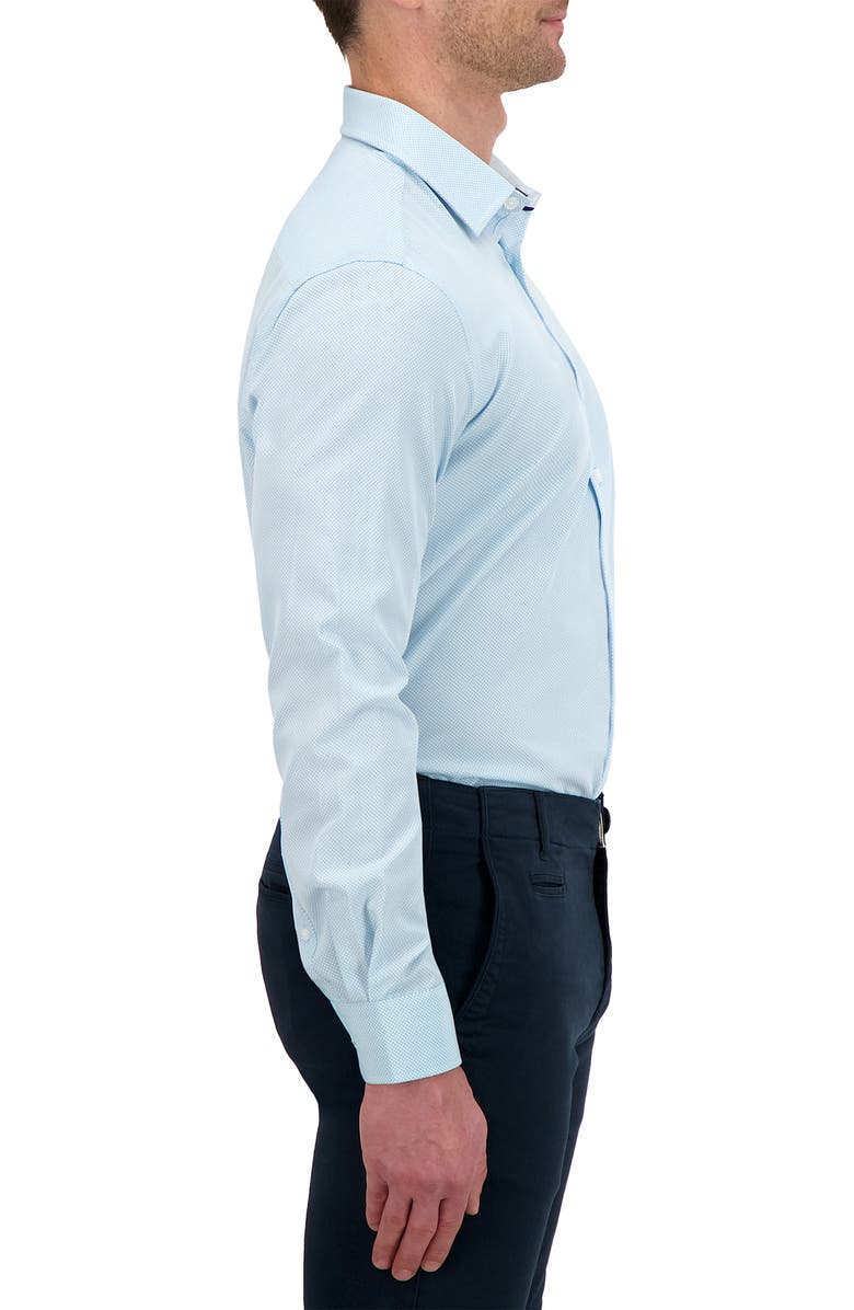 Report Collection 4X Stretch Slim Fit Microdot Dress Shirt, Alternate, color, 