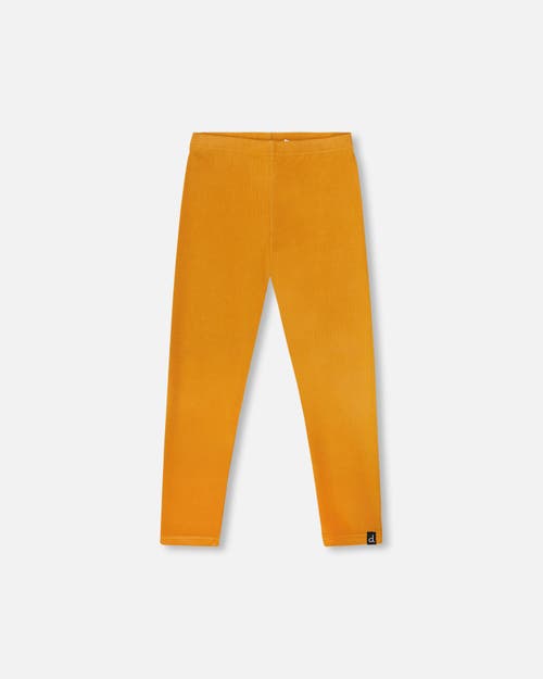 Deux Par Deux Super Soft Ribbed Leggings In Yellow
