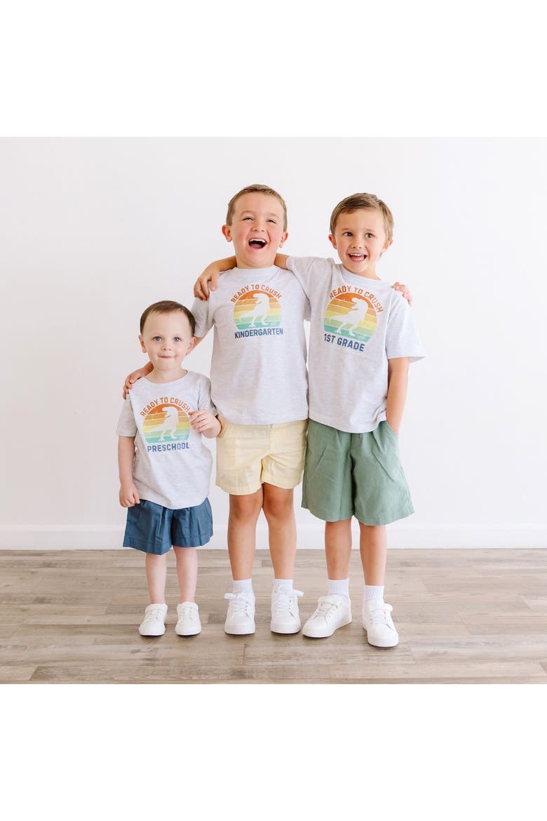Ready to Crush Preschool Short Sleeve T-Shirt, Alternate, color, Ash