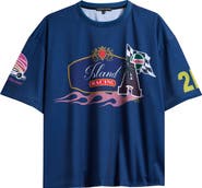 Island Avenue Island Racing Mesh Graphic T-Shirt