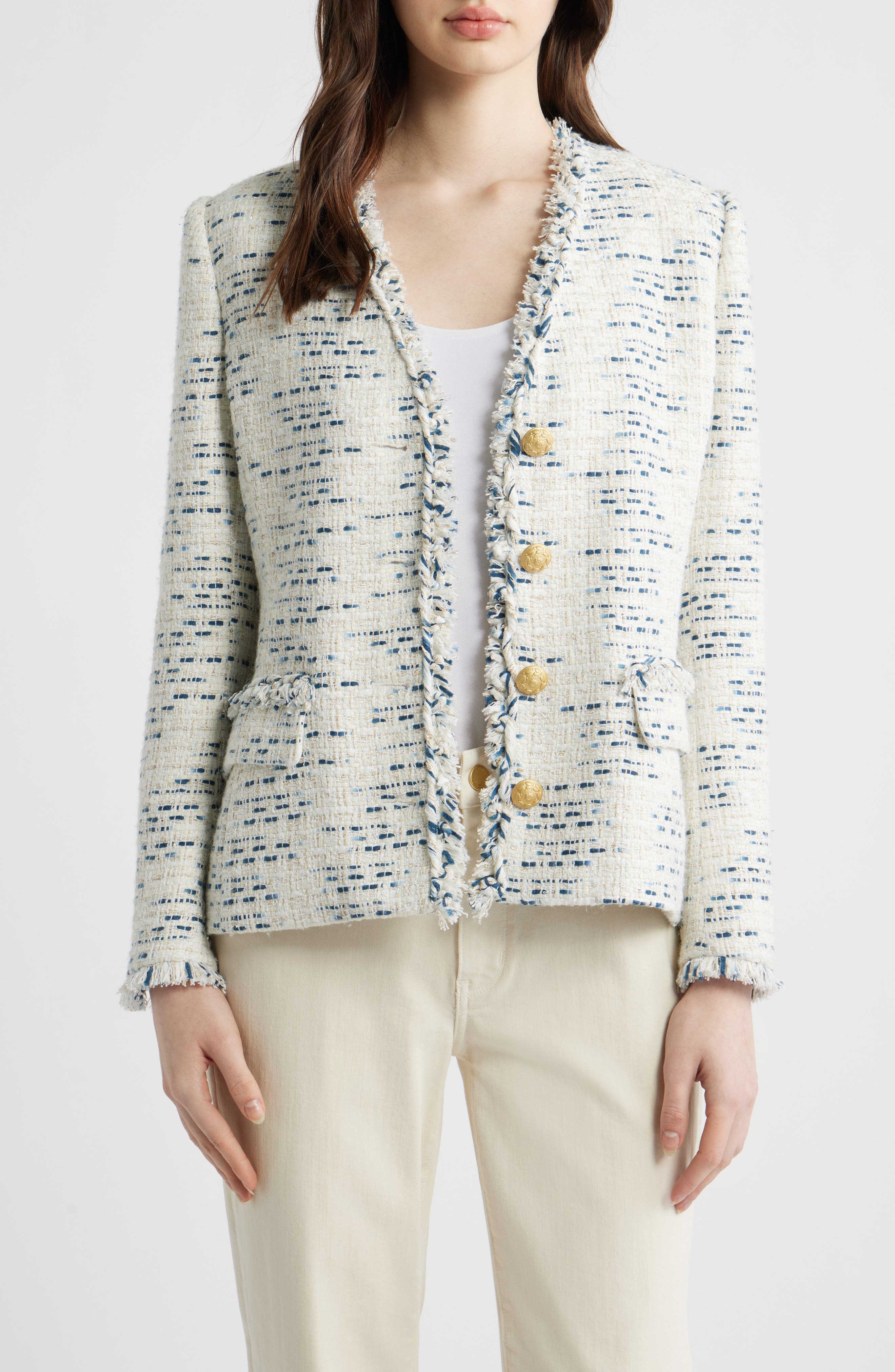 Sapphire Tweed Jacket