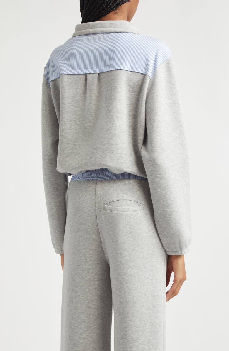 Veronica Beard Stellant Mixed Media Jacket, Alternate, color, Light Heather Grey