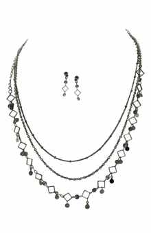 OLIVIA WELLES Nuo Necklace & Earrings Set