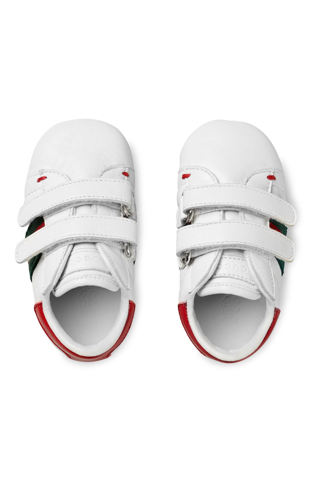 Gucci 'Ace' Crib Shoe, Alternate, color, 