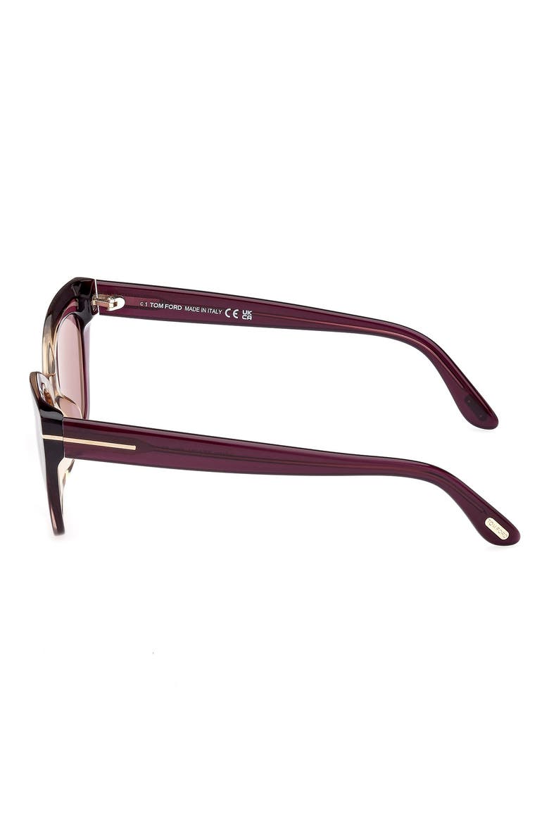 Juliette 52mm Cat Eye Sunglasses, Alternate, color, VIOLET/OTHER / VIOLET