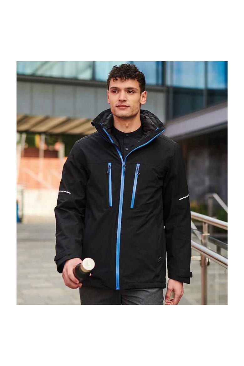 X-pro Evader Iii Padded Jacket, Alternate, color, Black and Oxford Blue