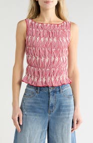 Vigoss Gingham Smock Tank