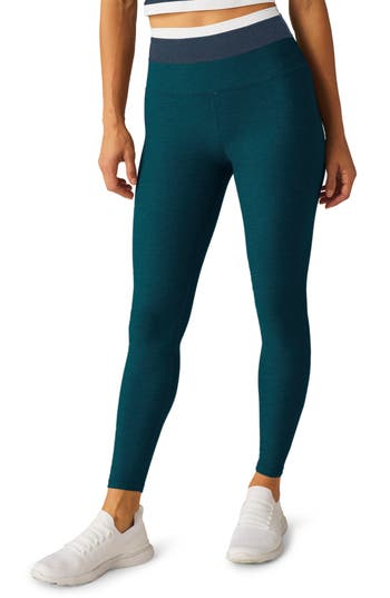 BEYOND YOGA BEYOND YOGA SPACE DYE HORIZON COLORBLOCK ANKLE LEGGINGS 