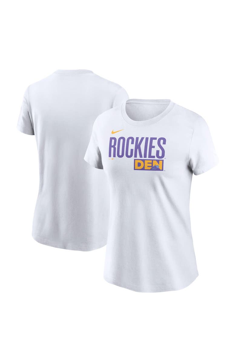 Nike Women's Nike  White Colorado Rockies 2025 City Connect Wordmark T-Shirt, Alternate, color, White