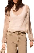 MINT VELVET Sequin Layered Balloon Top