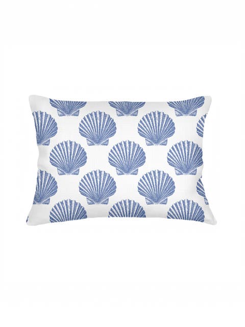 Vintage Shell Linen Pillow Cover Only