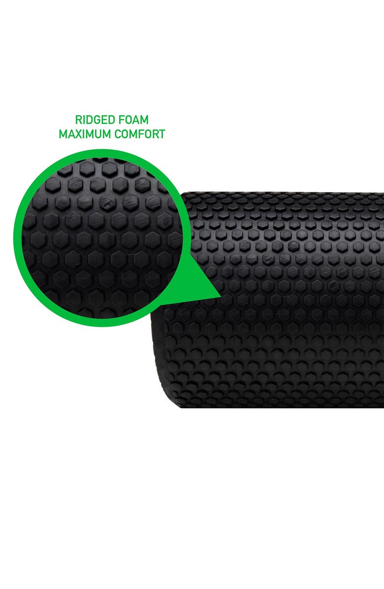 MIND READER High-Density Round Foam Roller - 18 inches - Black, Alternate, color, 