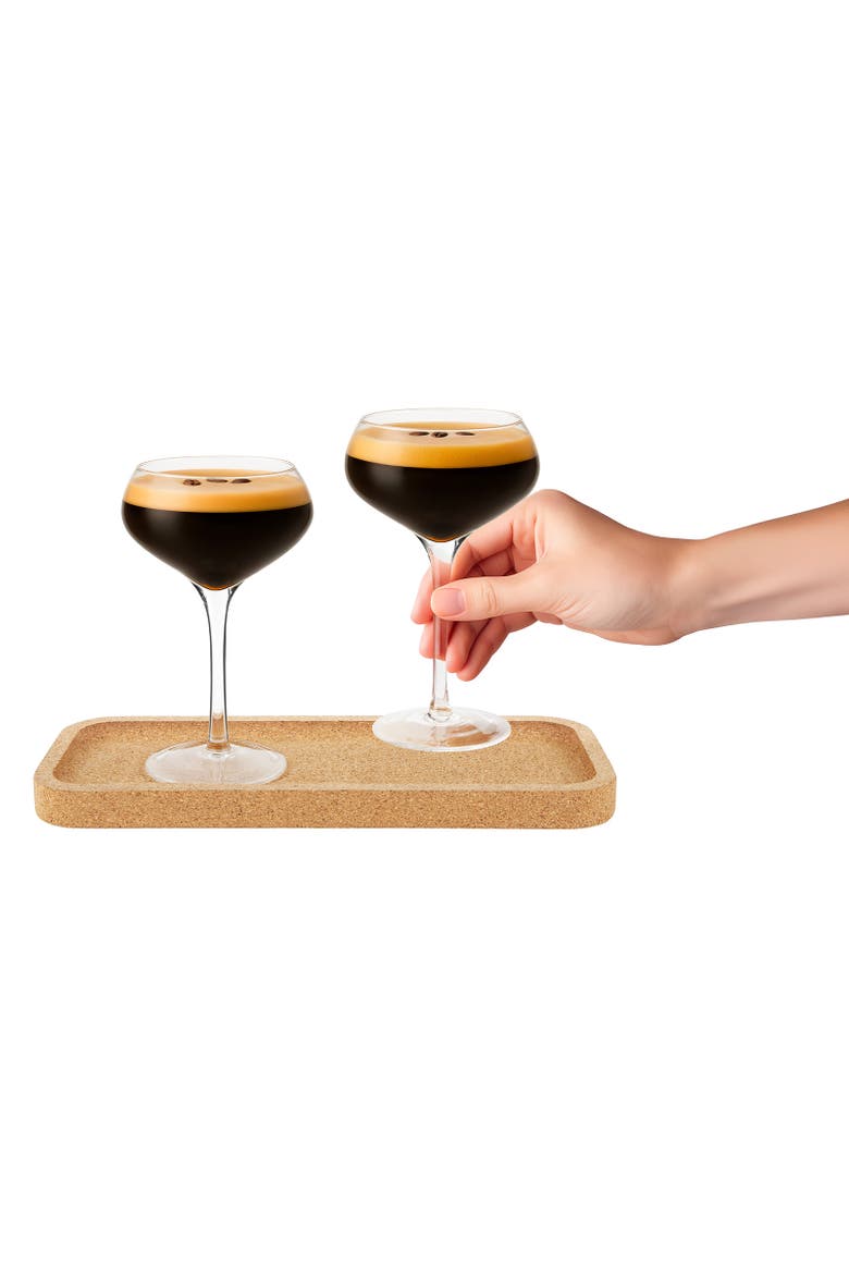 Espresso Martini Set - 3 Pieces - 10 oz, Alternate, color, Clear