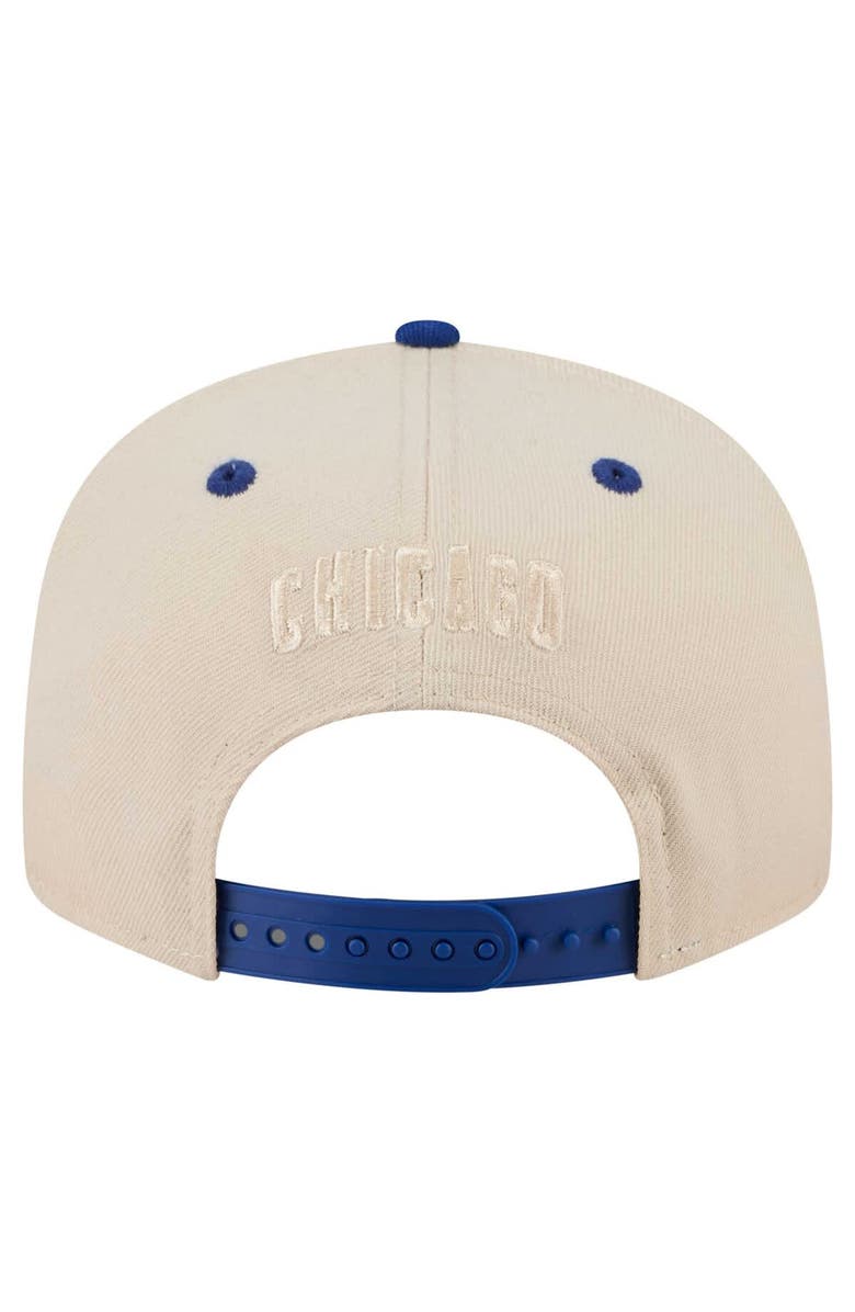 New Era Men's New Era Cream/Royal Chicago Cubs Team Art 9FIFTY Snapback Hat, Alternate, color, Cream