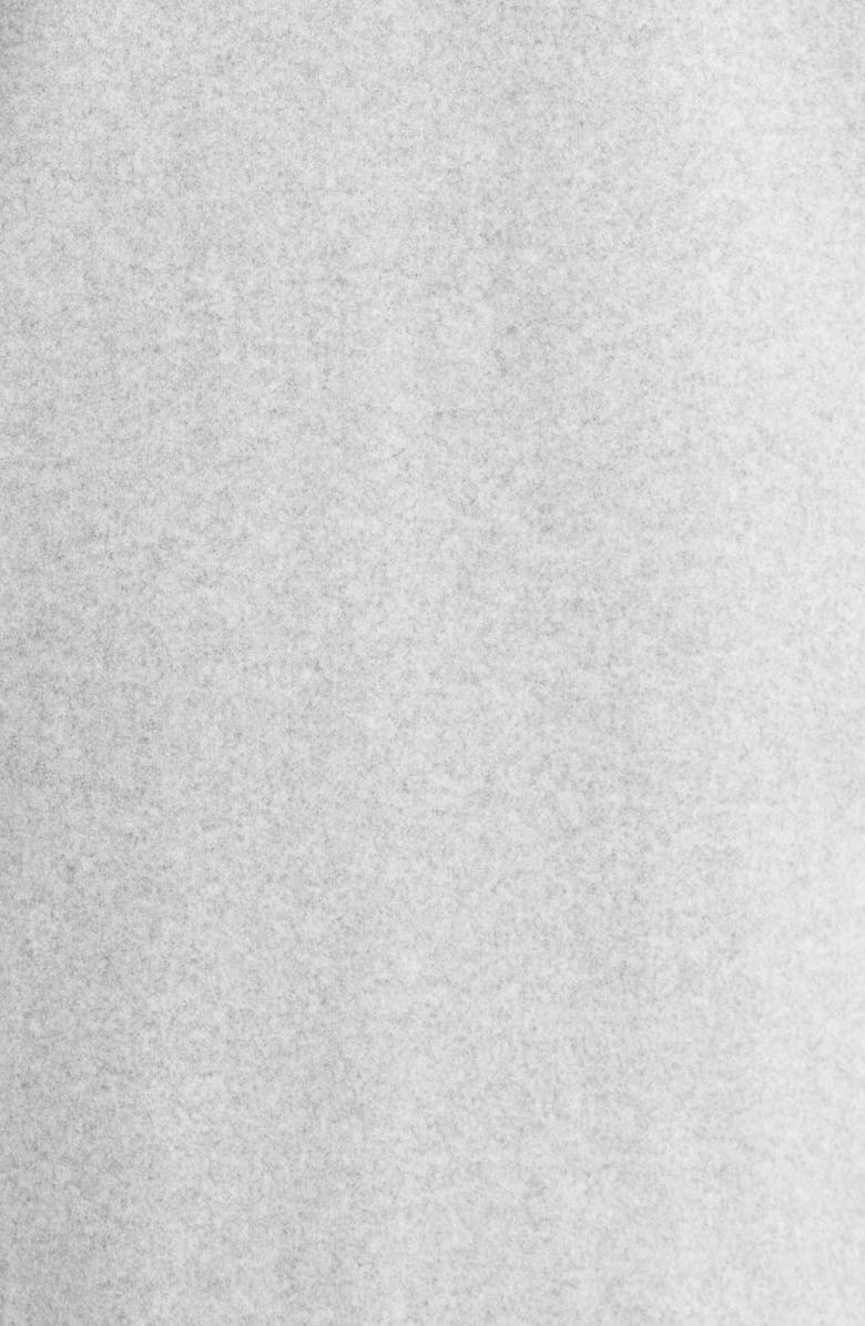 Vuori Soho Oversize Open Front Melton Overcoat, Alternate, color, Light Heather Grey