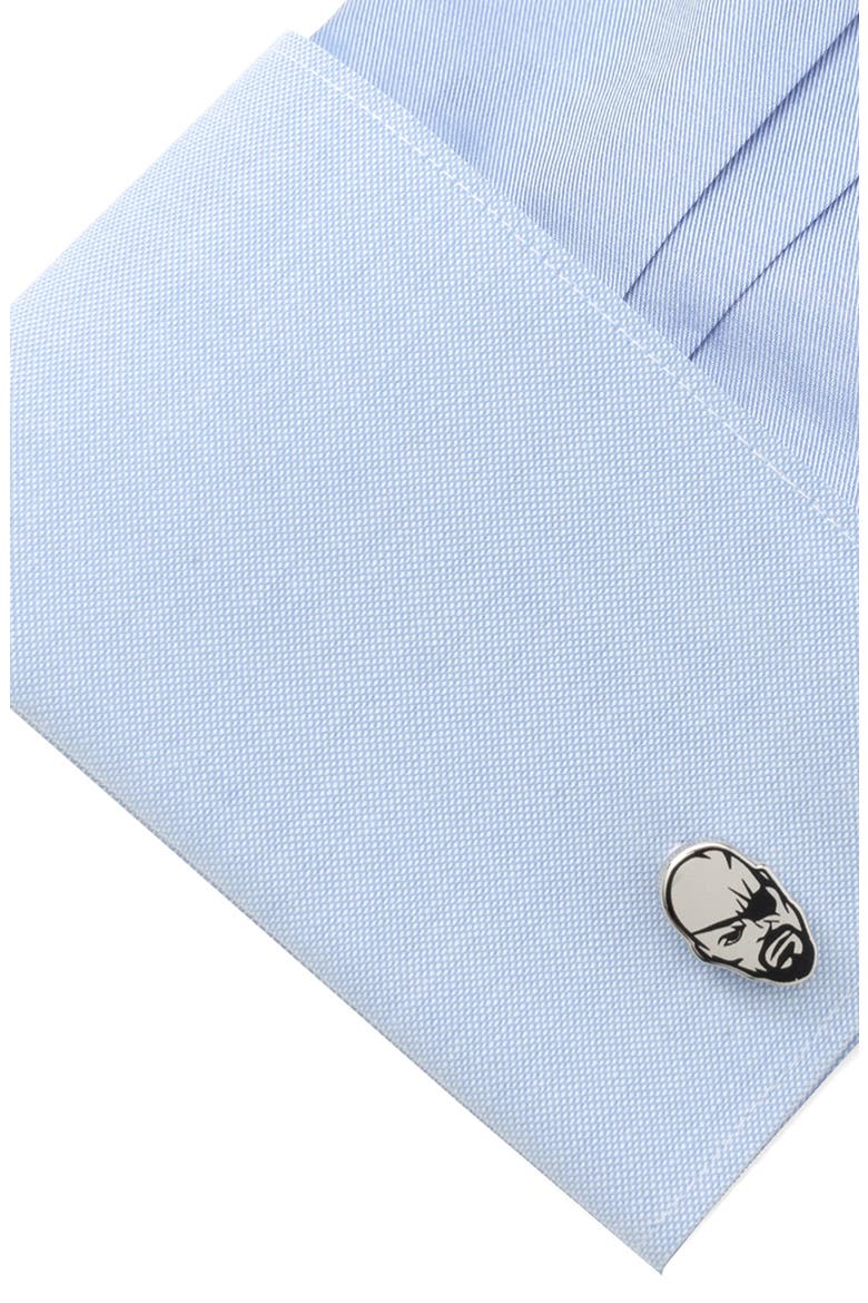 Nick Fury Cuff Links, Alternate, color, SILVER