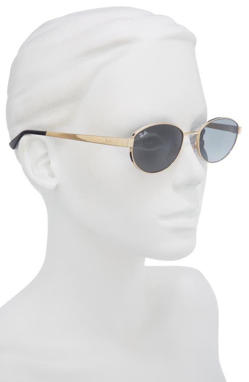 Ray Ban Ray-ban 55mm Oval Sunglasses In Blue