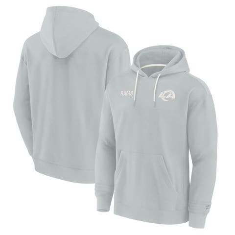 Unisex Fanatics Signature Gray Los Angeles Rams Super Soft Fleece Pullover Hoodie