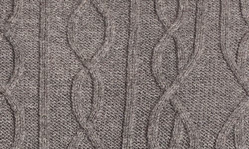 Paisley & Gray Cable Stitch Turtleneck Sweater In Brown