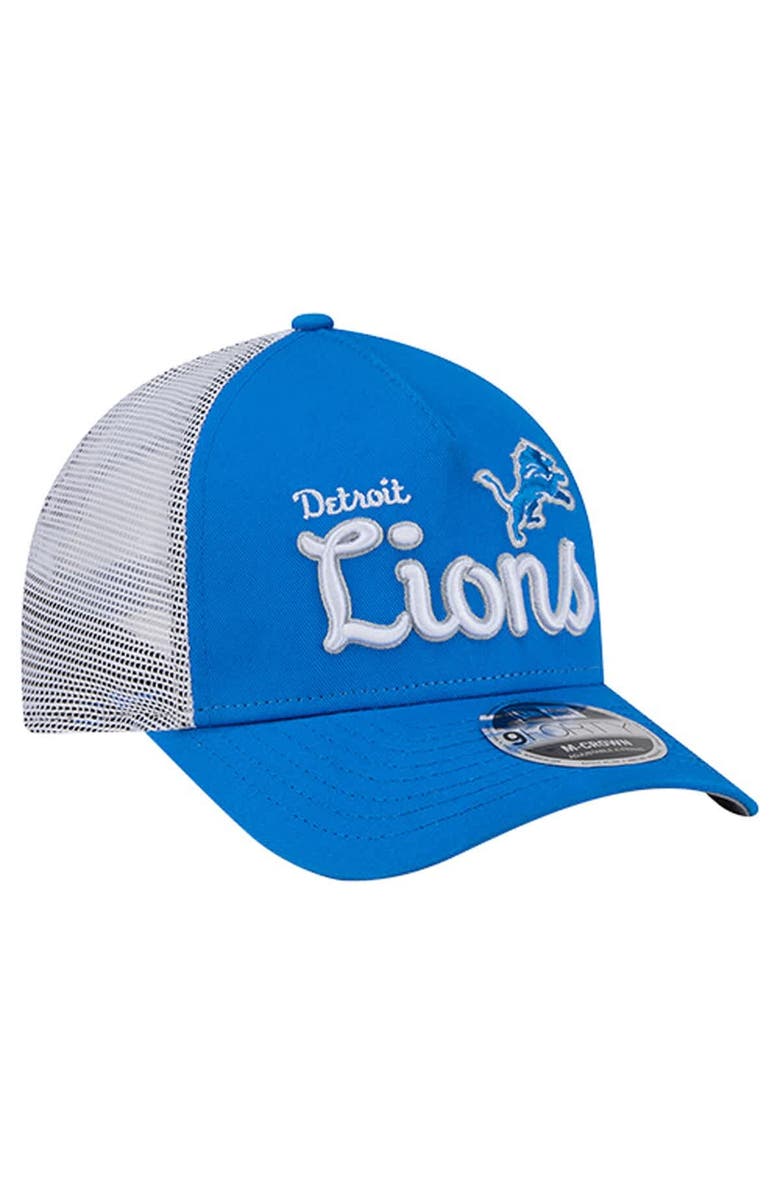 New Era Men's New Era  Blue Detroit Lions Side Lines 9FORTY Adjustable Hat, Alternate, color, Blue